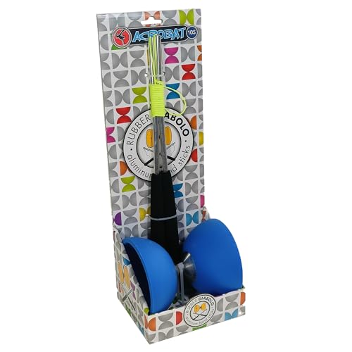 Acrobat Diabolo-Set Blau mit Aluminiumstäben – Leistung und Eleganz von Acrobat