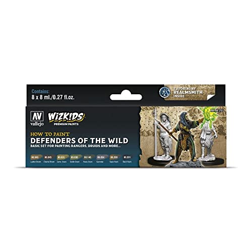 Farb-Set, WizKids Defenders of The wild, 8 x 8 ml von Acrylicos Vallejo
