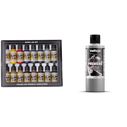 Acrylicos Vallejo 771178 Modellbausatz, verschieden & Vallejo Surface Primer Grey 200ml Acrylicos Vallejo 771178 Modellbausatz, verschieden & Vallejo Surface Primer Grey 200ml von Vallejo