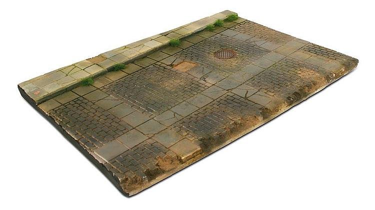 Diorama-Sockel, 31x21 cm, Straße mit Gully Diorama-Sockel, 31x21 cm, Straße mit Gully von Acrylicos Vallejo