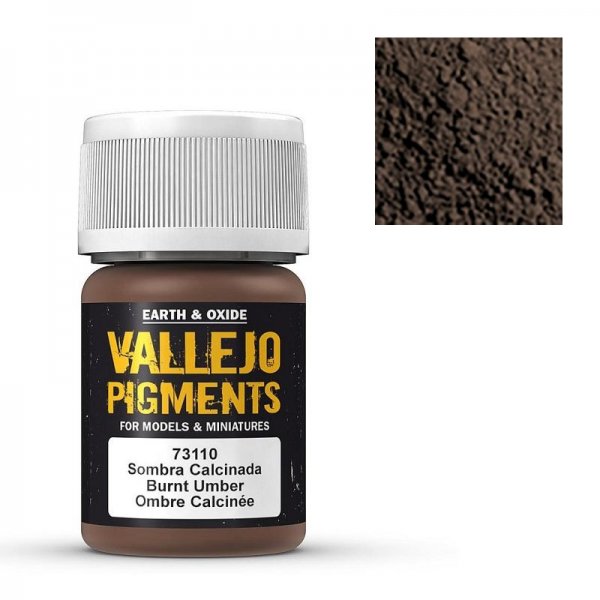 Vallejo Pigment Burnt Umber 30ml von Acrylicos Vallejo