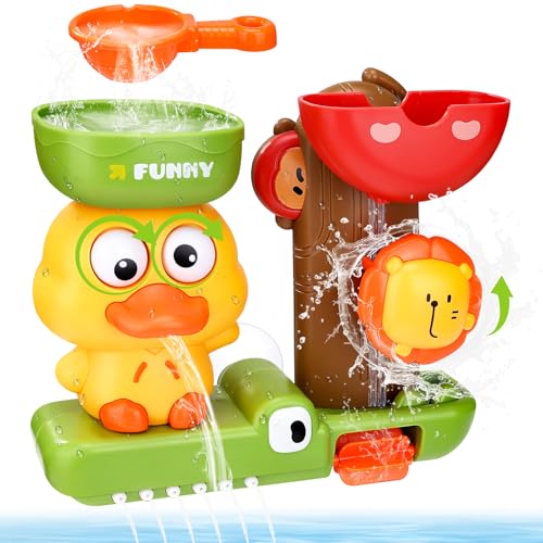 Acsatont Badewannenspielzeug, Badespielzeug Baby ab 1 2 3 Jahr Wasserspielzeug Kinder Badewannen Spielzeug Kinder Enten und Löwen für Jungen Mädchen Geburtstag Acsatont Badewannenspielzeug, Badespielzeug Baby ab 1 2 3 Jahr Wasserspielzeug Kinder Badewannen Spielzeug Kinder Enten und Löwen für Jungen Mädchen Geburtstag von Acsatont
