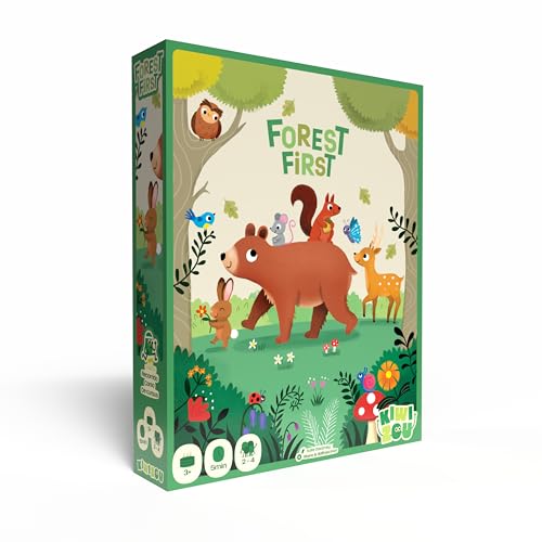 Forest First - Brettspiel für Kinder ab 3 Jahren - für 2 bis 4 Spieler - Waldrennen - Schnelles Spiel für Kleinkinder geeignet - Einfache Regeln - Kiwizou - Blackrock Spiele Forest First - Brettspiel für Kinder ab 3 Jahren - für 2 bis 4 Spieler - Waldrennen - Schnelles Spiel für Kleinkinder geeignet - Einfache Regeln - Kiwizou - Blackrock Spiele von Act In Games