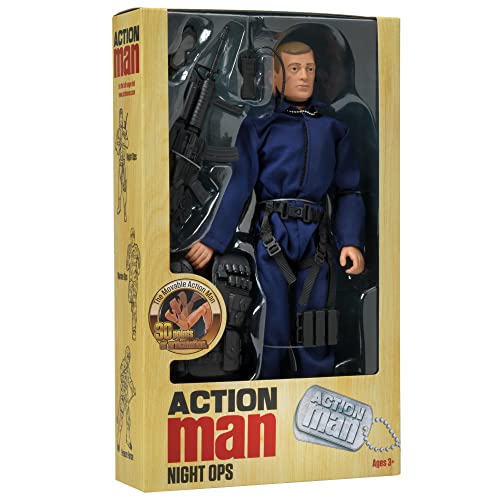 Action Man MAN Von Peterkin | Night Ops | 30,5 cm große Actionfigur mit 30 Gelenkpunkten und Zubehör | 4. Generation Special Edition | Actionfiguren | ab 3 Jahren von Action Man