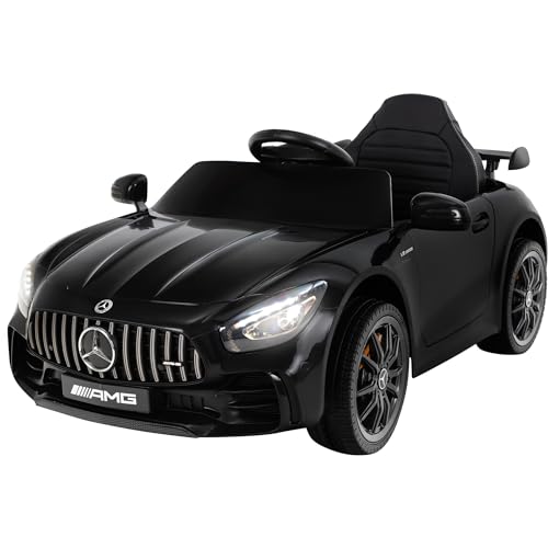 Actionbikes Motors Kinder Elektroauto Mercedes AMG GT R Roadster | 2.4 Ghz Fernbedienung - 6 Volt 4.5 AH Batterie - 1x 20 Watt Motor - Eva Reifen - Elektro Auto für Kinder ab 3 Jahre (Schwarz) von Actionbikes Motors