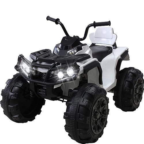 Actionbikes Motors Kinder Quad Elektro Bumper | Elektroauto mit Fernbedienung - Kinderquad - Kinderauto elektrisch - Elektrofahrzeuge - Quad bis 6 km/h - Elektro Auto für Kinder ab 3 Jahre (Weiß) von Actionbikes Motors