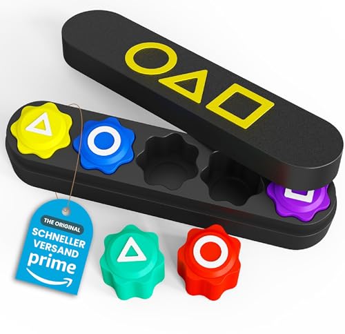 Gonggi Korean Game Set 5 Stück – Squid Gam Spiel – Gongi Spiele für Kinder & Erwachsene. Geschicklichkeitsspiel für Spaß & Bildung. Klassisches Squid Gam Tintenfisch-Spiel für Zuhause & unterwegs von ActivoTex