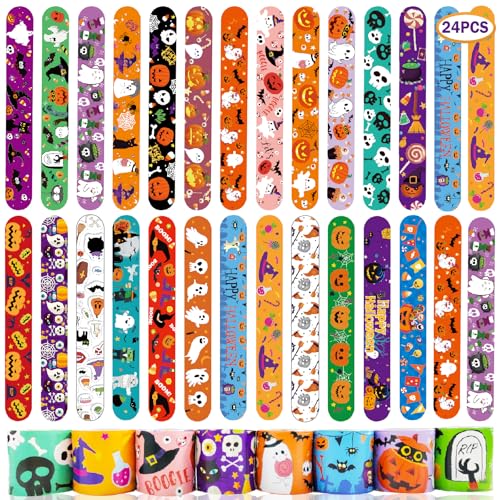 Acuiwer Halloween Schnapparmband 24 Stück Slap Armbänder Kindergeburtstag Gastgeschenke Party Slap Bracelet für Kinder Mädchen Jungen Acuiwer Halloween Schnapparmband 24 Stück Slap Armbänder Kindergeburtstag Gastgeschenke Party Slap Bracelet für Kinder Mädchen Jungen von Acuiwer