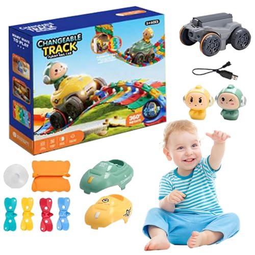 Acunny Elektrisches Rennwagenspielzeug, Achterbahnspielzeug - Flexible Electric Track Track Anigravity für 4+ | Lustiges Rennbauen -Spiel interaktiver Bildungsspiel für Kinder, Erwachsene Acunny Elektrisches Rennwagenspielzeug, Achterbahnspielzeug - Flexible Electric Track Track Anigravity für 4+ | Lustiges Rennbauen -Spiel interaktiver Bildungsspiel für Kinder, Erwachsene von Acunny