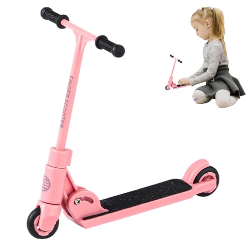 Acunny Fingertip Push Scooter,Finger Skateboard faltbar | Interaktives Fingerspielzeug T-Type Tretroller mit Bremse - Tisch-Roller-Brettspielzeug, trainiert Fingerflexibilität und Koordination von Acunny