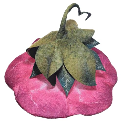 Acunny Halloween Hexenhut Filzhut | Böser Hexenhut für Damen | Hexenhut Hexenhut Gestrickt Filz Damen Halloween Maskerade Zubehör von Acunny