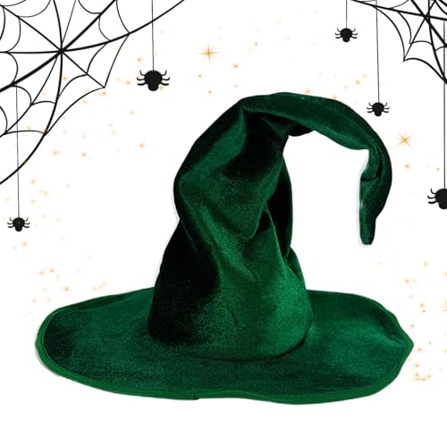 Acunny Halloween Hexenhut Für Kostüm, Verdrehter Hexenhut Für Halloween Kostüm, Gruselige Kopfbedeckung Festtags Requisiten Verkleidungszubehör Für Karneval Spukhaus Charakterdarstellung von Acunny
