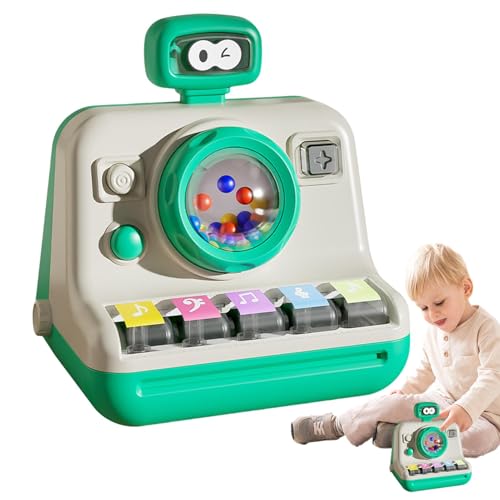 Acunny Klavierspielzeug für Klavier Spielzeug | Musikspielzeug in Kamera-Form mit Licht – Lernaktivitäten, Musikinstrument, Lernspielzeug für 0 bis 3 Jahre von Acunny