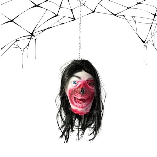 Acunny Kopfattrappe | Kopf Dekoration Halloween - Realistische Körperteile Für Horror-Labyrinth Garten Escape Room Theaterdekoration Party von Acunny