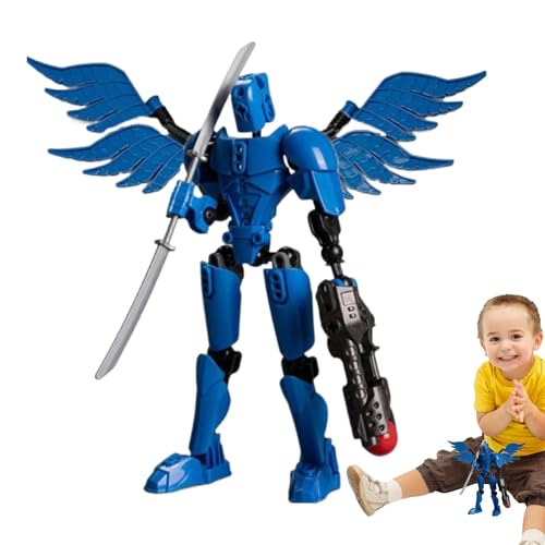 Acunny Mobile Figur mit mehreren Gelenken, mobiler Roboter mit mehreren Gelenken, Spielzeug Roboter, flexibel, bunt – Figuren und kreative Spielsets Actionfiguren für Geburtstag von Acunny