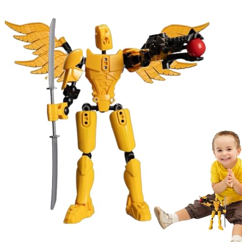Acunny Mobiler Roboter mit mehreren Gelenken, bewegliche Figur mit mehreren Gelenken – Spielzeug Roboter mit beweglichen Gelenken | Figuren und kreative Spielsets Actionfiguren von Acunny