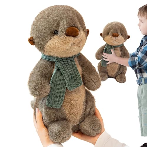 Acunny Plüschtier, Plüschtier - Plüschtier Plüschtier mit Schal - Interaktives Spiel, Raumdekoration, Kuschelkissen für Esszimmer, Wohnzimmer Schlafzimmer Acunny Plüschtier, Plüschtier - Plüschtier Plüschtier mit Schal - Interaktives Spiel, Raumdekoration, Kuschelkissen für Esszimmer, Wohnzimmer Schlafzimmer von Acunny