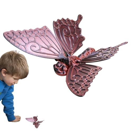 Acunny Schmetterlingsmodell, Schmetterlings-Tischdekoration - 3D-gedrucktes, gelenkbewegliches Tiermodell | Desktop-Ornament, Flexibles Spielzeug für Schlafzimmer, Wohnzimmerdekoration Acunny Schmetterlingsmodell, Schmetterlings-Tischdekoration - 3D-gedrucktes, gelenkbewegliches Tiermodell | Desktop-Ornament, Flexibles Spielzeug für Schlafzimmer, Wohnzimmerdekoration von Acunny