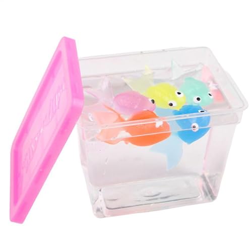 Acunny Spielzeugfischtank für Katze, kleines Aquarium mit bewegenden künstlichen Fisch | Simulation Miniatur Fish Tank Cat Fischerei Spielzeug,Meerestiere Figuren modellieren für Kinder, Babys und von Acunny