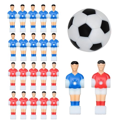 Acunny Tischfußballspieler, Fußballspieler - Pack von 22 tragbaren Fußballmännern mit 1 Ball - Innenpuppen, Ersatzteile, Nicht -Slip -Kinder -Spiel für Männer Frauen Acunny Tischfußballspieler, Fußballspieler - Pack von 22 tragbaren Fußballmännern mit 1 Ball - Innenpuppen, Ersatzteile, Nicht -Slip -Kinder -Spiel für Männer Frauen von Acunny