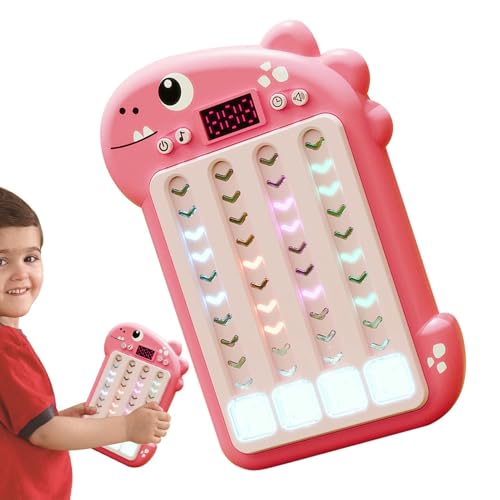 Acunny Tragbares Rhythm-Konsolenspiel, schnelle Reaktion – Spielmaschine mit elektronischem Musikrhythmus, Cartoon-Design, Dinosaurier-Design, Trainingsspielzeug mit Reaktionsfähigkeit Acunny Tragbares Rhythm-Konsolenspiel, schnelle Reaktion – Spielmaschine mit elektronischem Musikrhythmus, Cartoon-Design, Dinosaurier-Design, Trainingsspielzeug mit Reaktionsfähigkeit von Acunny