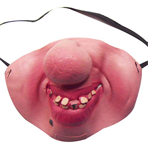 Acunny clown maske Nasenmasken Maske Gesichtsmaske Party Foto Verkleidung Spiel Cosplay Requisiten Humorvolles Gummiband Half Face Halloween Cosplay Half Gezicht Horrible Maskers von Acunny