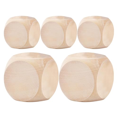 Holzwürfel Blanko Würfel Spielwürfel Blankowürfel, Leere Würfel Unbemalte Entscheidungswürfel Mit Bunten Polka-Dot-Aufklebern Und Pinsel, Würfel Holzwürfel Blanko Würfel Spielwürfel Blankowürfel, Leere Würfel Unbemalte Entscheidungswürfel Mit Bunten Polka-Dot-Aufklebern Und Pinsel, Würfel von Acunny