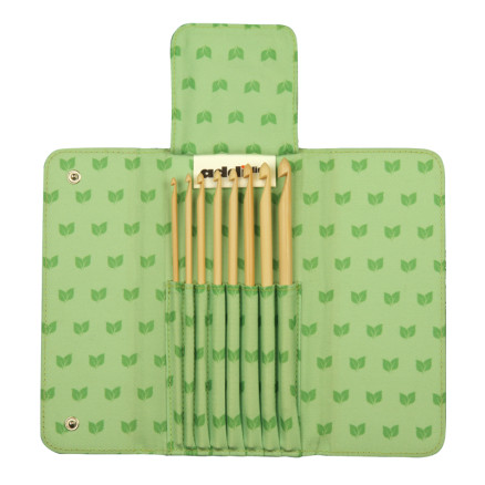 Addi Click Bambus Wechselhäkelnadel Set für tunesische Häkelarbeit 3,5-8mm - 8 Größen von Addi