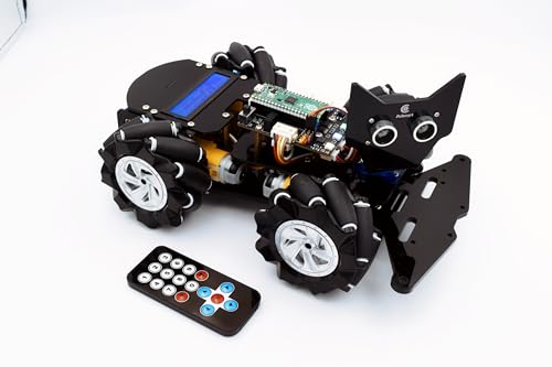 Adeept 4WD Omni-Directional Mecanum Wheels Robotic Car Kit for Raspberry Pi Pico DIY STEM Remote Controlled Educational Robot Kit with LCD Display and Tutorials von Adeept