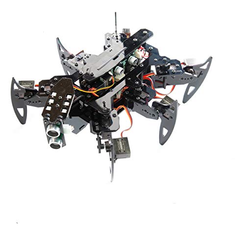 Adeept Hexapod Spider Robot Kit Kompatibel f¨¹r Arduino mit Android APP und Python GUI, Spider Walking Crawling Robot, selbststabilisierend Basierend Gyro-Sensor MPU6050, STEAM Robotics Kit & PDF von Adeept