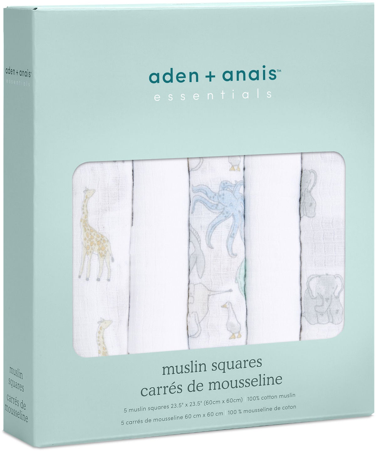 Aden + Anais™ Essentials Musselindecke 5er-Pack, Natural History von Aden + Anais