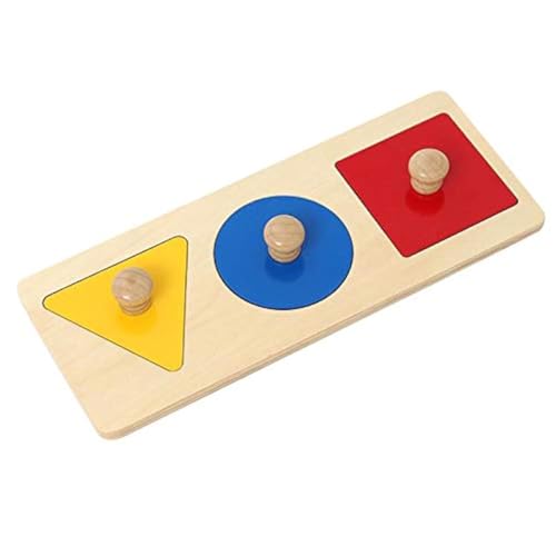 Adena Montessori First Jumbo Knob Wooden Shape Puzzles for Toddlers 1-3,Multiple Peg Shapes Puzzle Sorter Board for Baby Kids,Color & Shape Sorter Montessori Puzzle Preschool Learning Toys(3 Pieces) Adena Montessori First Jumbo Knob Wooden Shape Puzzles for Toddlers 1-3,Multiple Peg Shapes Puzzle Sorter Board for Baby Kids,Color & Shape Sorter Montessori Puzzle Preschool Learning Toys(3 Pieces) von Adena Montessori