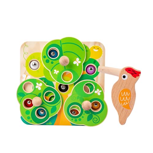Adena Montessori Holzspecht, Fang-Wurm-Spielzeug, Montessori, Kleinkind, Feinmotorikspielzeug, Insekten-Spiel, Spielzeug, Vorschul-Lernen, Formsortierung und passendes Puzzle-Geschenk für Babys Adena Montessori Holzspecht, Fang-Wurm-Spielzeug, Montessori, Kleinkind, Feinmotorikspielzeug, Insekten-Spiel, Spielzeug, Vorschul-Lernen, Formsortierung und passendes Puzzle-Geschenk für Babys von Adena Montessori