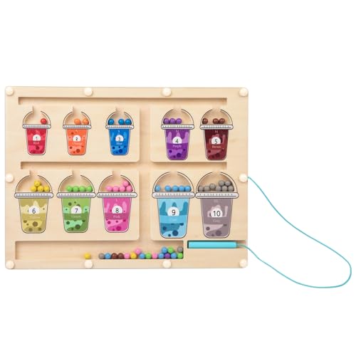 Adena Montessori Magisches Lernspielzeug für Kleinkinder – Magnetisches Kugel – Fördert Farben- und Zahlenverständnis sowie Feinmotorik – Perfekt für Jungen und Mädchen ab 3 Jahren​ von Adena Montessori