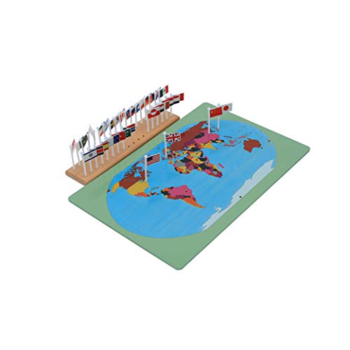 Flags of The World-Montessori Materials Geography Educational Tools Vorschule Early at Home Learning Toys von Adena Montessori