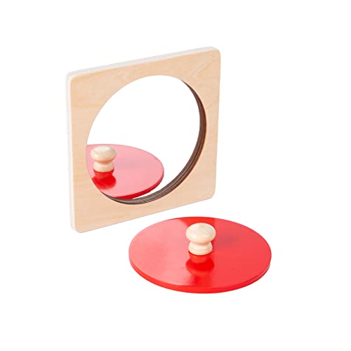 Montessori Baby Spiegel Spielzeug,Montessori Spiegel Peekaboo Knopf Puzzle-Jumbo Knopf Baby Puzzles für Easy Grasp,Form Sortierer,Montessori Puzzle für Babys 6-12 Monate(Spiegel Peekaboo Knopf Puzzle Montessori Baby Spiegel Spielzeug,Montessori Spiegel Peekaboo Knopf Puzzle-Jumbo Knopf Baby Puzzles für Easy Grasp,Form Sortierer,Montessori Puzzle für Babys 6-12 Monate(Spiegel Peekaboo Knopf Puzzle von Adena Montessori