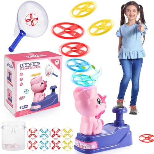 Adeokay Outdoor Spiele für Kinder Spielzeug ab 3-10 Jahre Mädchen, Einhorn Geschenk Kinder Geschenke Mädchen 3-8 Jahre Einhorn Spielzeug ab 2-6 Jahre Raketen Spielzeug für Kinderspielzeug ab 2-6 Jahre von Adeokay
