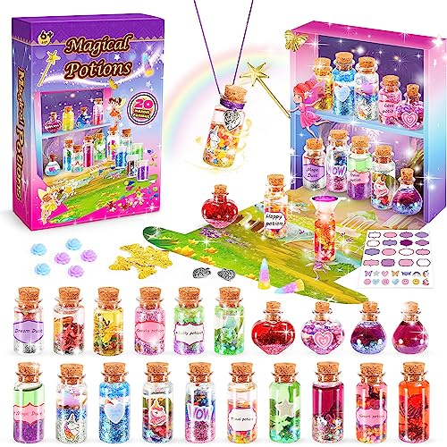 Mädchen Geschenke 6 7 8 9 Jahre, Magic Adventskalender Zaubertränke Mixies Basteln Spielzeug Mädchen 5-12 Jahre Bastelset Kinder ab 6-10 Jahre Geschenkideen Kreativ Set für von Adeokay