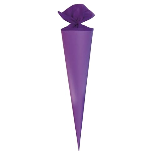 Adina Bastelschultüte Schultüten - Rohling 70cm rund mit Filzverschluß Stabiler Karton lila Adina Bastelschultüte Schultüten - Rohling 70cm rund mit Filzverschluß Stabiler Karton lila von Adina