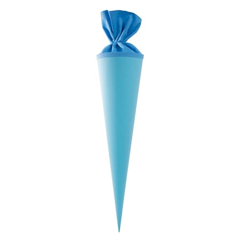 Adina Bastelschultüte Schultüten - Rohling 70cm rund mit farbigem Filzverschluß Stabiler Karton hellblau Adina Bastelschultüte Schultüten - Rohling 70cm rund mit farbigem Filzverschluß Stabiler Karton hellblau von Adina