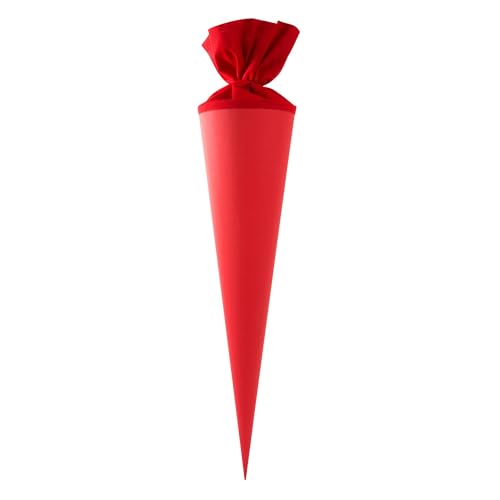 Adina Bastelschultüte Schultüten - Rohling 70cm rund ohne Verschluss, Stabiler Karton rot Adina Bastelschultüte Schultüten - Rohling 70cm rund ohne Verschluss, Stabiler Karton rot von Adina