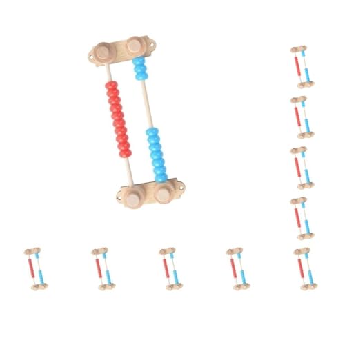 10 Set Busy Board Abakus DIY Zubehör Gehirnentwicklung Praktische Fähigkeiten für Kinder Doppelreihe von Adoorniequea