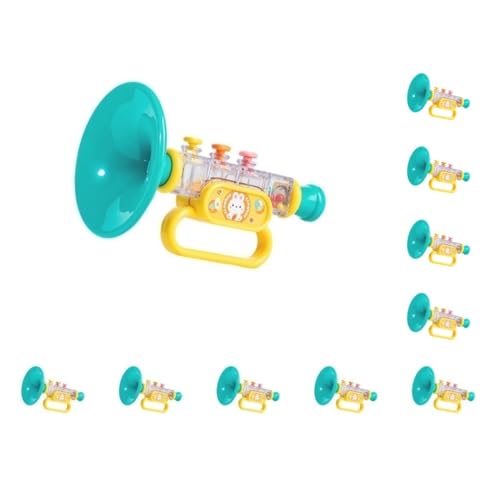 10 Set Trompete Spielzeug Kleine Lautsprecher Spielzeug Musical für Jungen Mädchen Reisespielzeug Klassisches Spielzeug Blau, 8 x 8 x 13,5 cm 10 Set Trompete Spielzeug Kleine Lautsprecher Spielzeug Musical für Jungen Mädchen Reisespielzeug Klassisches Spielzeug Blau, 8 x 8 x 13,5 cm von Adoorniequea
