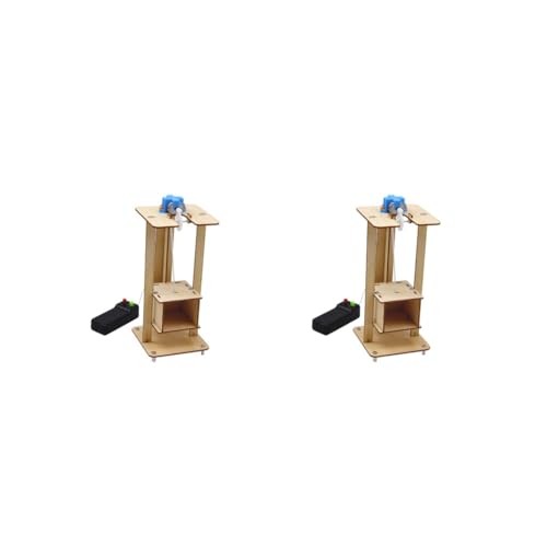 2er-Set Holzaufzug-Spielzeug, Zusammenbau Wissenschaft, Lehrstuhl, Aufzug, Aufzug, Modell 2er-Set Holzaufzug-Spielzeug, Zusammenbau Wissenschaft, Lehrstuhl, Aufzug, Aufzug, Modell von Adoorniequea