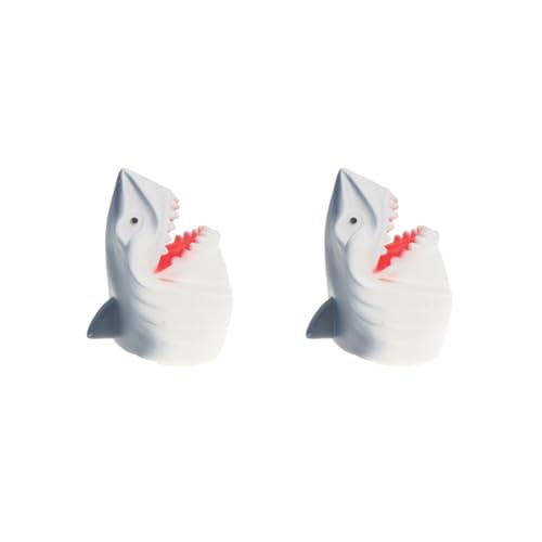 2er-Set Simulation Zoo Tierkopf Modell Handpuppe Kinder Hai A von Adoorniequea