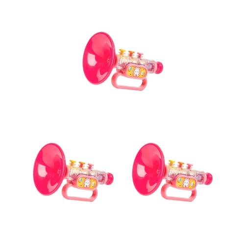 3 Set Trompete Spielzeug Kleine Lautsprecher Spielzeug Musical für Jungen Mädchen Reisespielzeug Klassisches Spielzeug Rosa, 8 x 8 x 13,5 cm von Adoorniequea