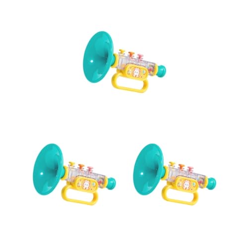3 Set Trompete Spielzeug Kleine Lautsprecher Spielzeug Musik für Jungen Mädchen Reisespielzeug Klassisches Spielzeug Blau, 8 x 8 x 13,5 cm von Adoorniequea
