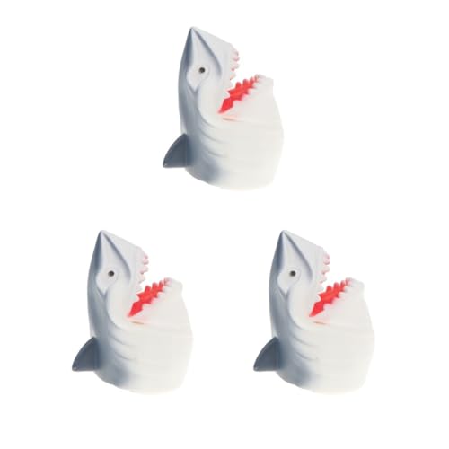 3er-Set Simulation Zoo Tierkopf Modell Handpuppe Kinder Hai A von Adoorniequea