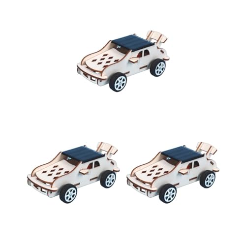3er-Set Solar-Auto-Modellbausätze aus Holz, Schaltungstechnik-Projekt für Kinder, Jungen, Mädchen von Adoorniequea