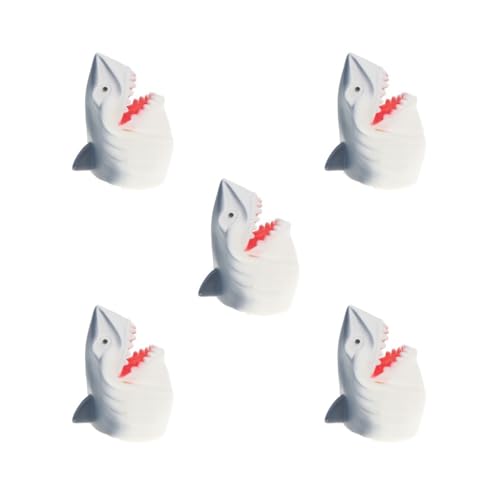 5er-Set Simulation Zoo Tierkopf Modell Handpuppe Kinder Hai A von Adoorniequea